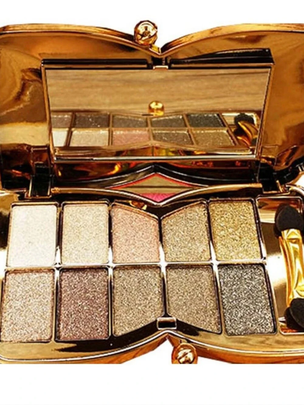 Gold 10-Color Shimmer Eyeshadow Palette